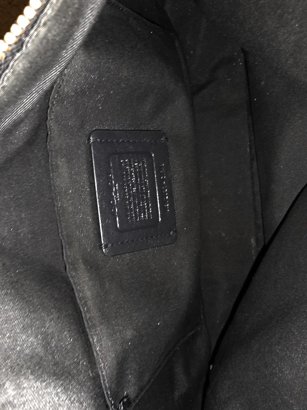 Coach Black Leather Shoulder Hobo with Gold Hardware